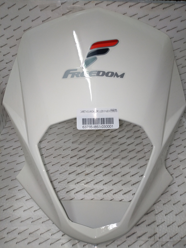 CARETA BLANCA HERCULES 3 NUEVO DISEÑO - Motos Freedom